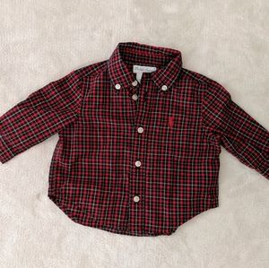 2/$8❤️Ralph Lauren Baby Button Down Plaid Shirt
